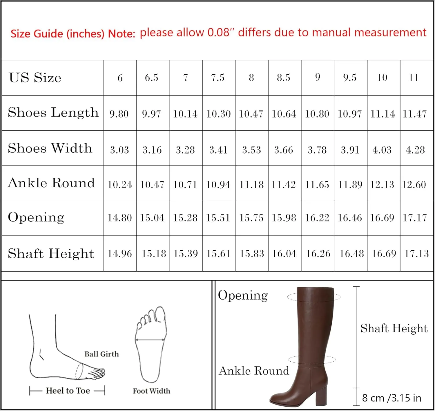 Knee High Boots for Women Round Toe Block Heel Tall Boots Womens Fall Fashion Long Boots