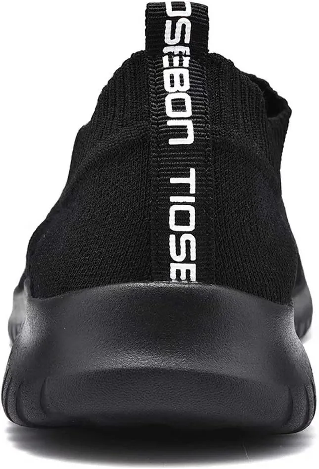 konhill Men's Athletic Walking Shoes - Lightweight Casual Knit Slip on Sneakers