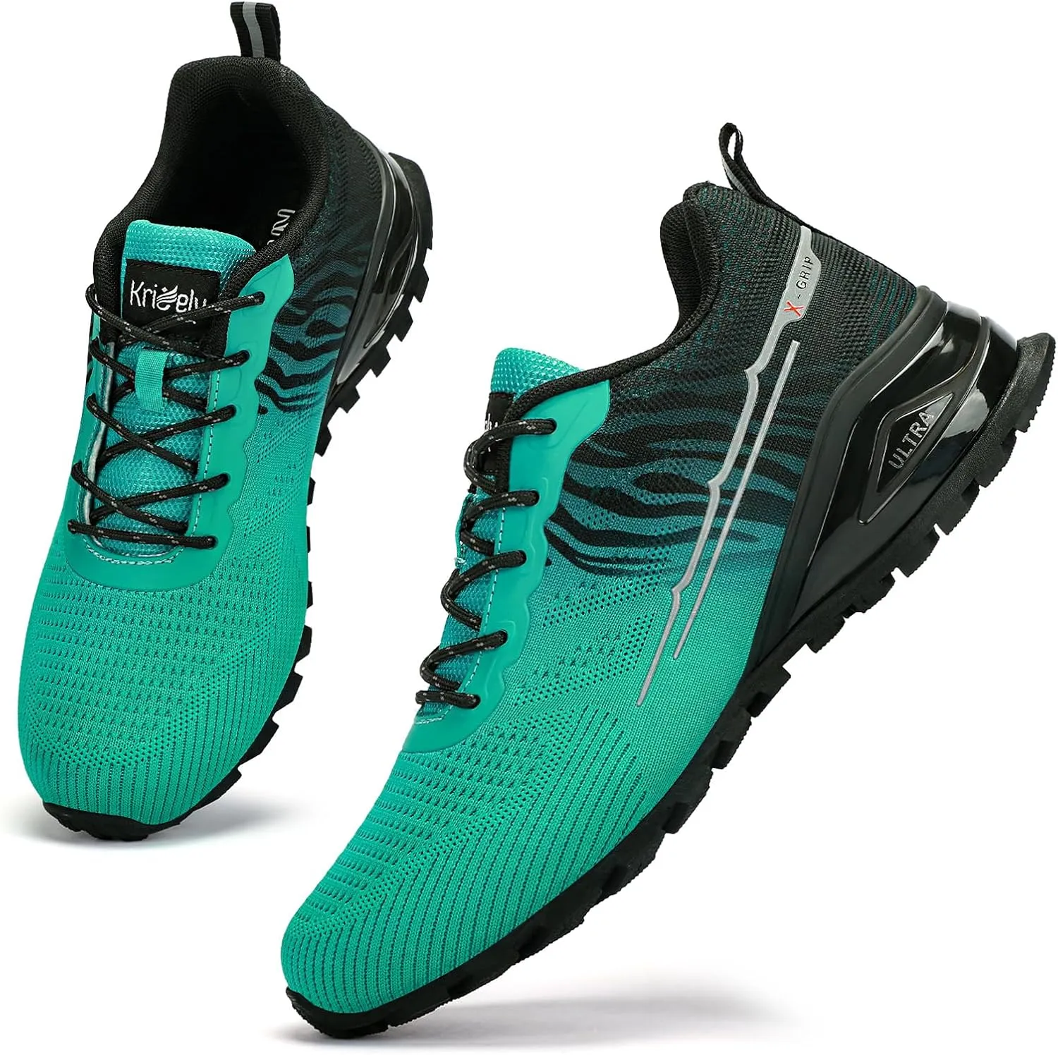 Kricely Men's Trail Running Shoes Fashion Walking Hiking Sneakers for Men Tennis Cross Training Shoe Outdoor Snearker Mens Casual Workout Footwear