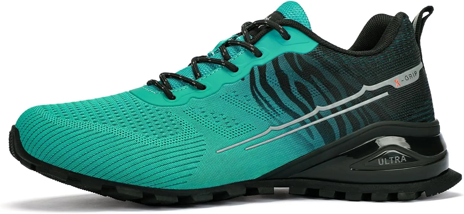 Kricely Men's Trail Running Shoes Fashion Walking Hiking Sneakers for Men Tennis Cross Training Shoe Outdoor Snearker Mens Casual Workout Footwear