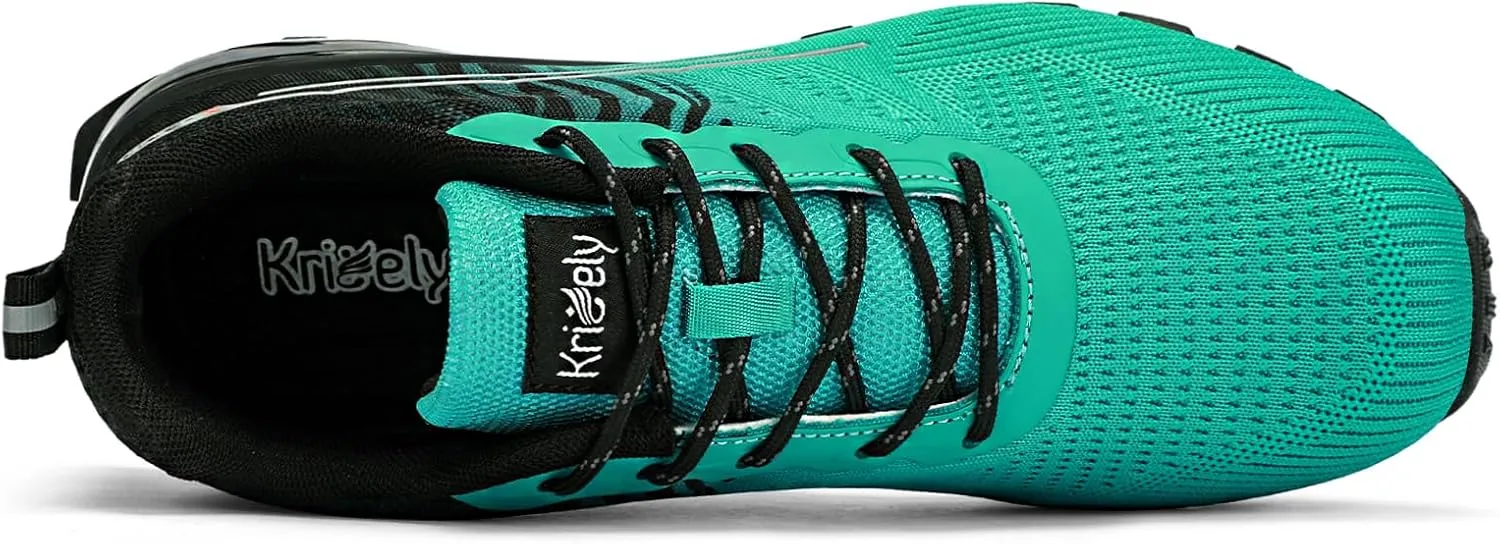 Kricely Men's Trail Running Shoes Fashion Walking Hiking Sneakers for Men Tennis Cross Training Shoe Outdoor Snearker Mens Casual Workout Footwear