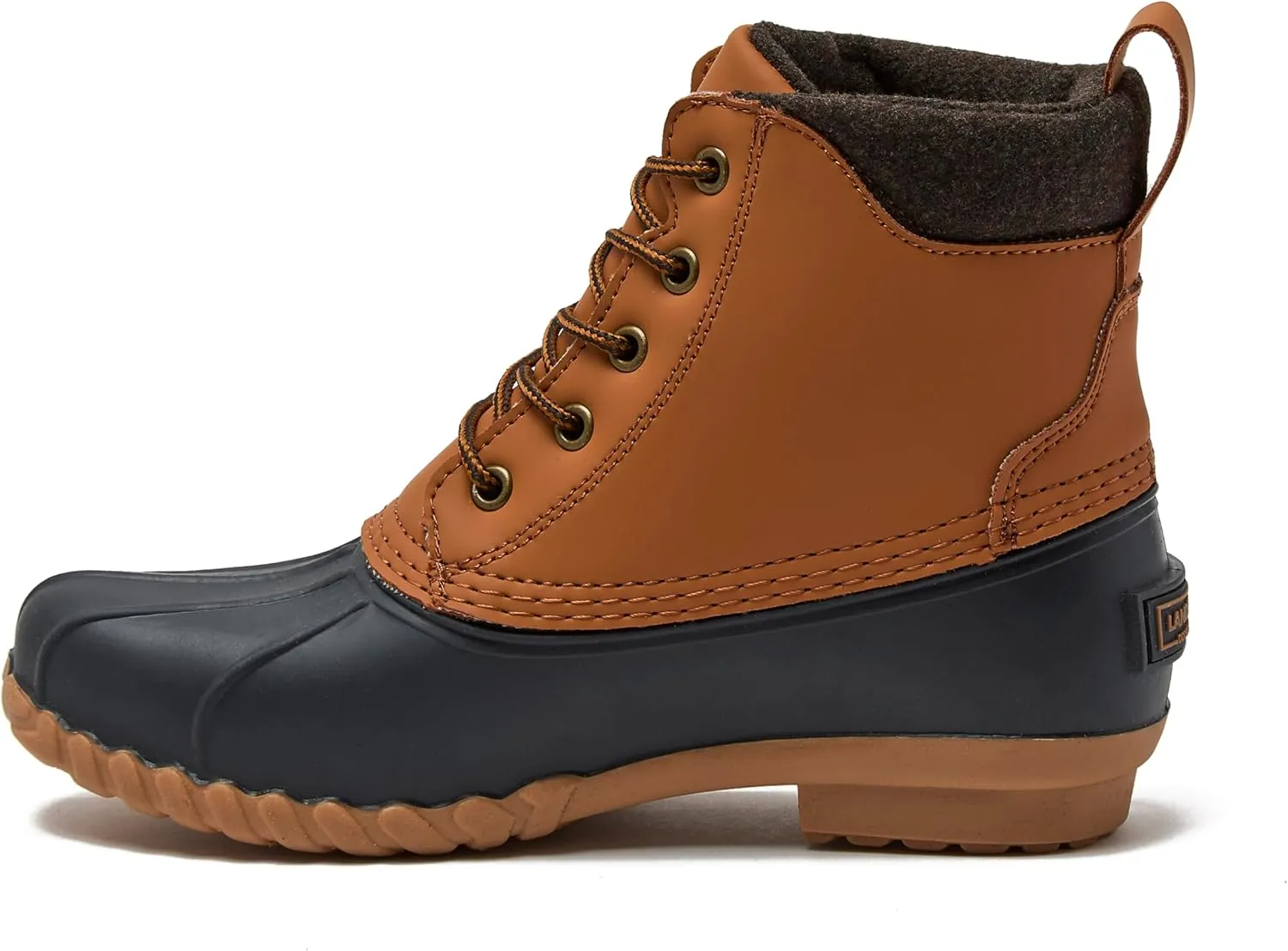 Lands' End Dakota Insulated Womens Duck Boots - Waterproof Snow or Rain Boots Women - Black, Brown, or Grey Winter Boots for Women Size 6 to 11