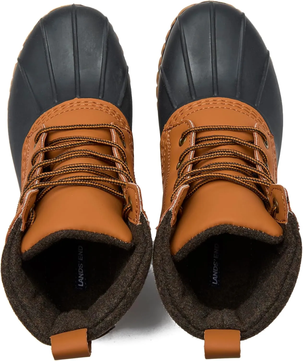 Lands' End Dakota Insulated Womens Duck Boots - Waterproof Snow or Rain Boots Women - Black, Brown, or Grey Winter Boots for Women Size 6 to 11