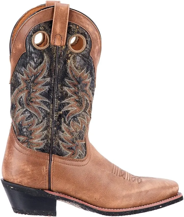 Laredo Mens Stillwater Square Toe Dress Boots Mid Calf - Black, Brown