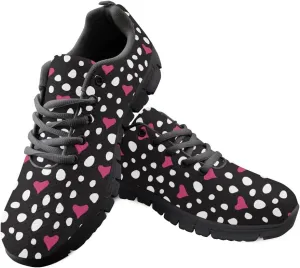 Lightweight Women's Walking Shoes, Soft Athletic Tennis Shoes, Lace Up Running Sneakers for Girls