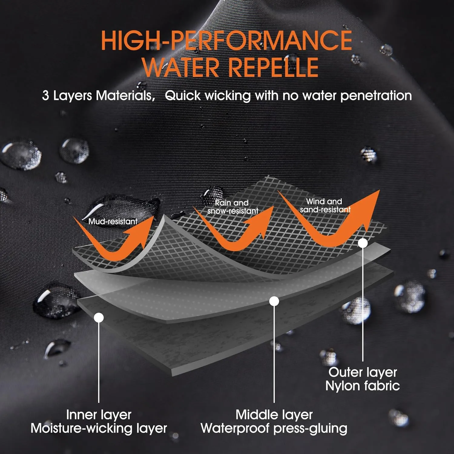 likloks Leg Gaiters for Men & Women, Adjustable Hiking Gaiters for Boots, Durable Lightweight Gaiters for Outdoor Activities