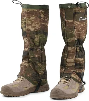 likloks Leg Gaiters for Men & Women, Adjustable Hiking Gaiters for Boots, Durable Lightweight Gaiters for Outdoor Activities