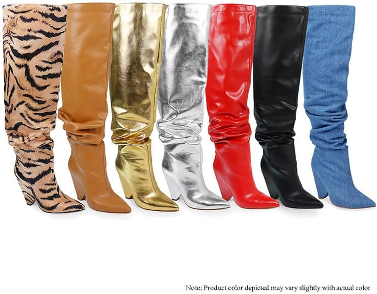 Liliana Women's Over The Knee Thigh High Wedge Heel Boots