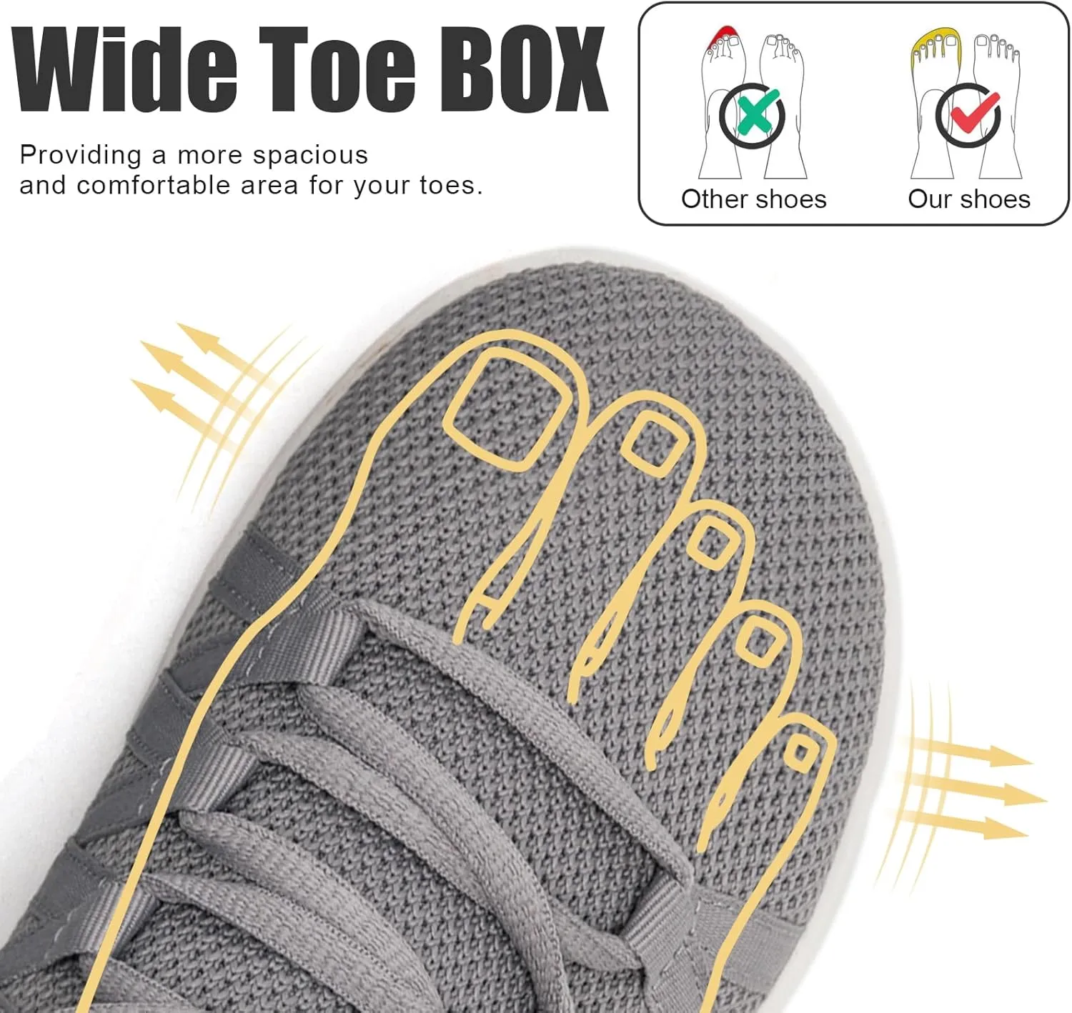 Linenghs Barefoot Shoes Women Minimalist Wide Toe Box Walking Shoes Zero Drop Sole Width Fashion Sneaker Trail Runner