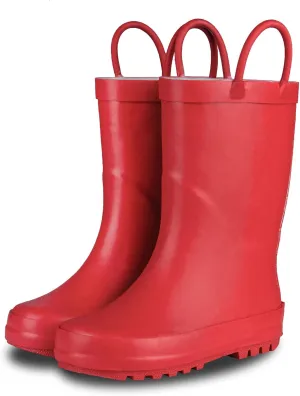 Lone Cone Premium Natural Rubber Rain Boots for Toddlers and Kids with Solid Design