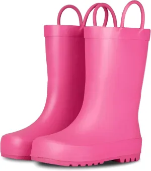 Lone Cone Premium Natural Rubber Rain Boots for Toddlers and Kids with Solid Design