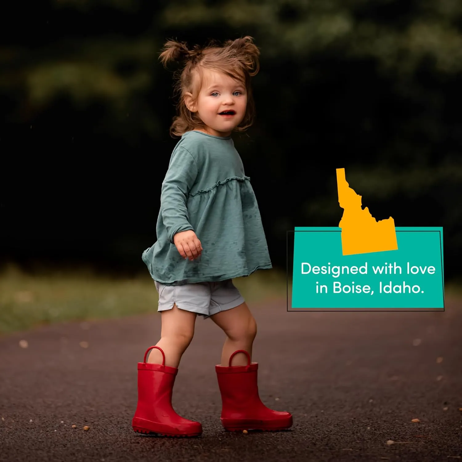 Lone Cone Premium Natural Rubber Rain Boots for Toddlers and Kids with Solid Design