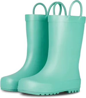 Lone Cone Premium Natural Rubber Rain Boots for Toddlers and Kids with Solid Design