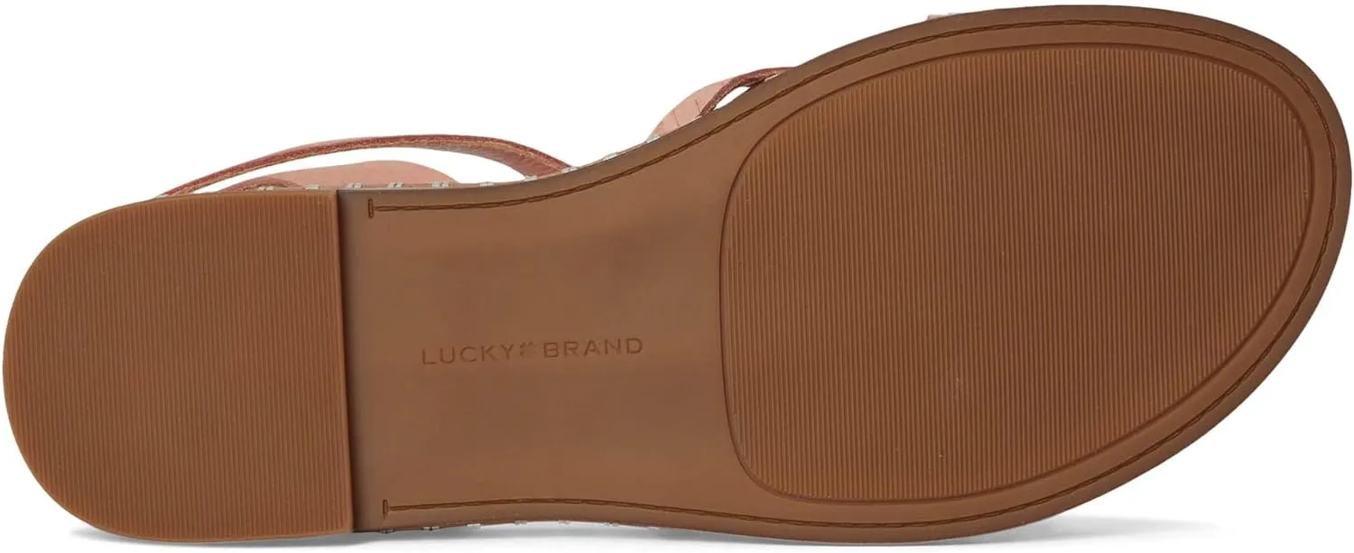 Lucky Brand Women's Kielly Cross Strap Flat Sandals