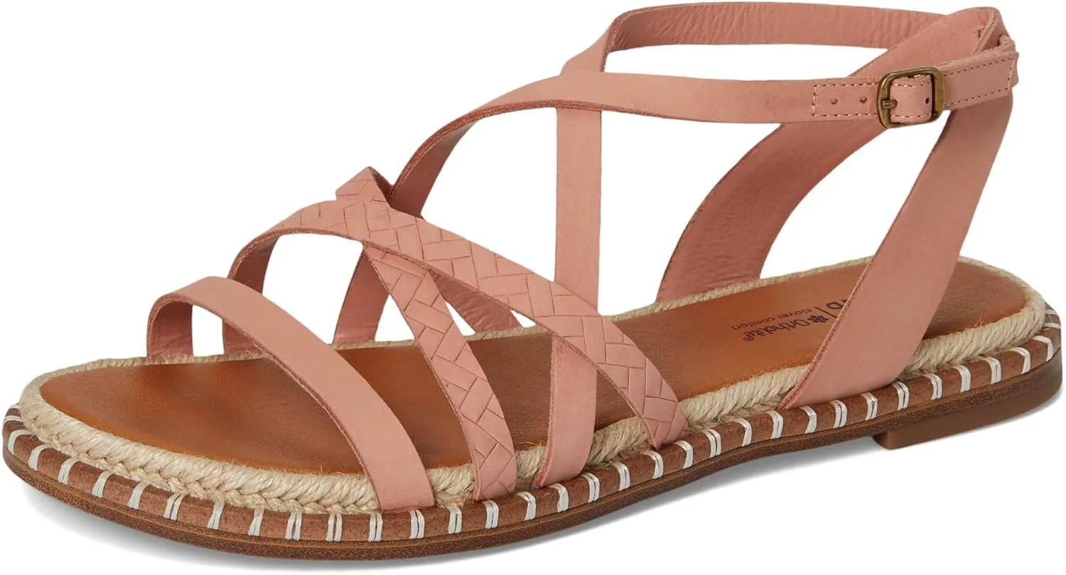 Lucky Brand Women's Kielly Cross Strap Flat Sandals