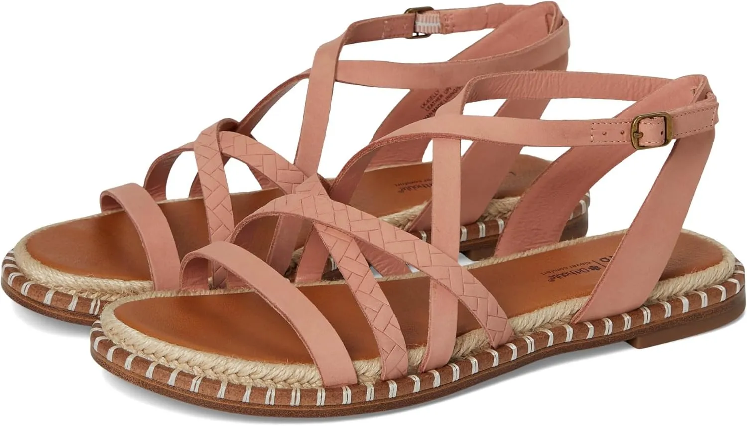 Lucky Brand Women's Kielly Cross Strap Flat Sandals