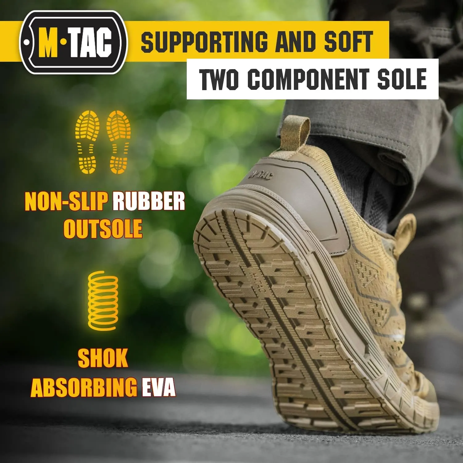 M-Tac Sport Tactical Running Walking Hiking Sneakers for Men - Mesh Lightweight