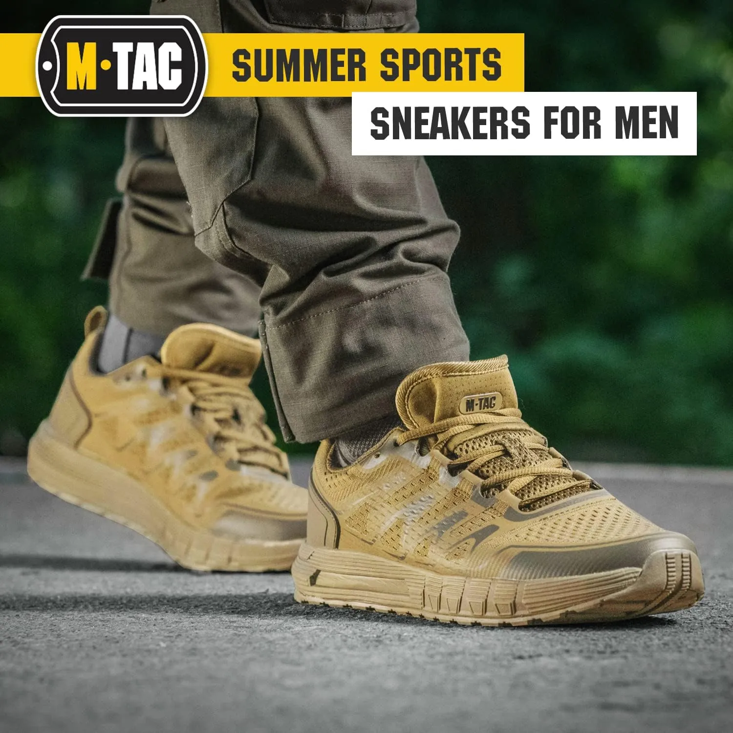 M-Tac Sport Tactical Running Walking Hiking Sneakers for Men - Mesh Lightweight