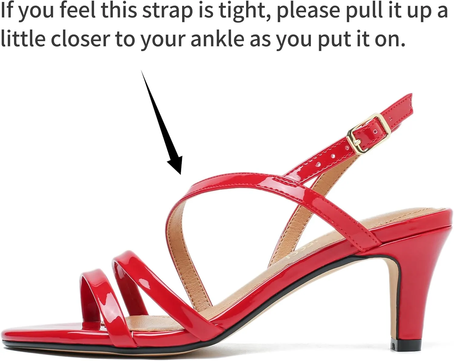 MAIERNISI JESSI Unisex Men's Women's Strappy Dress Sandals Kitten Heel Slingback Heels