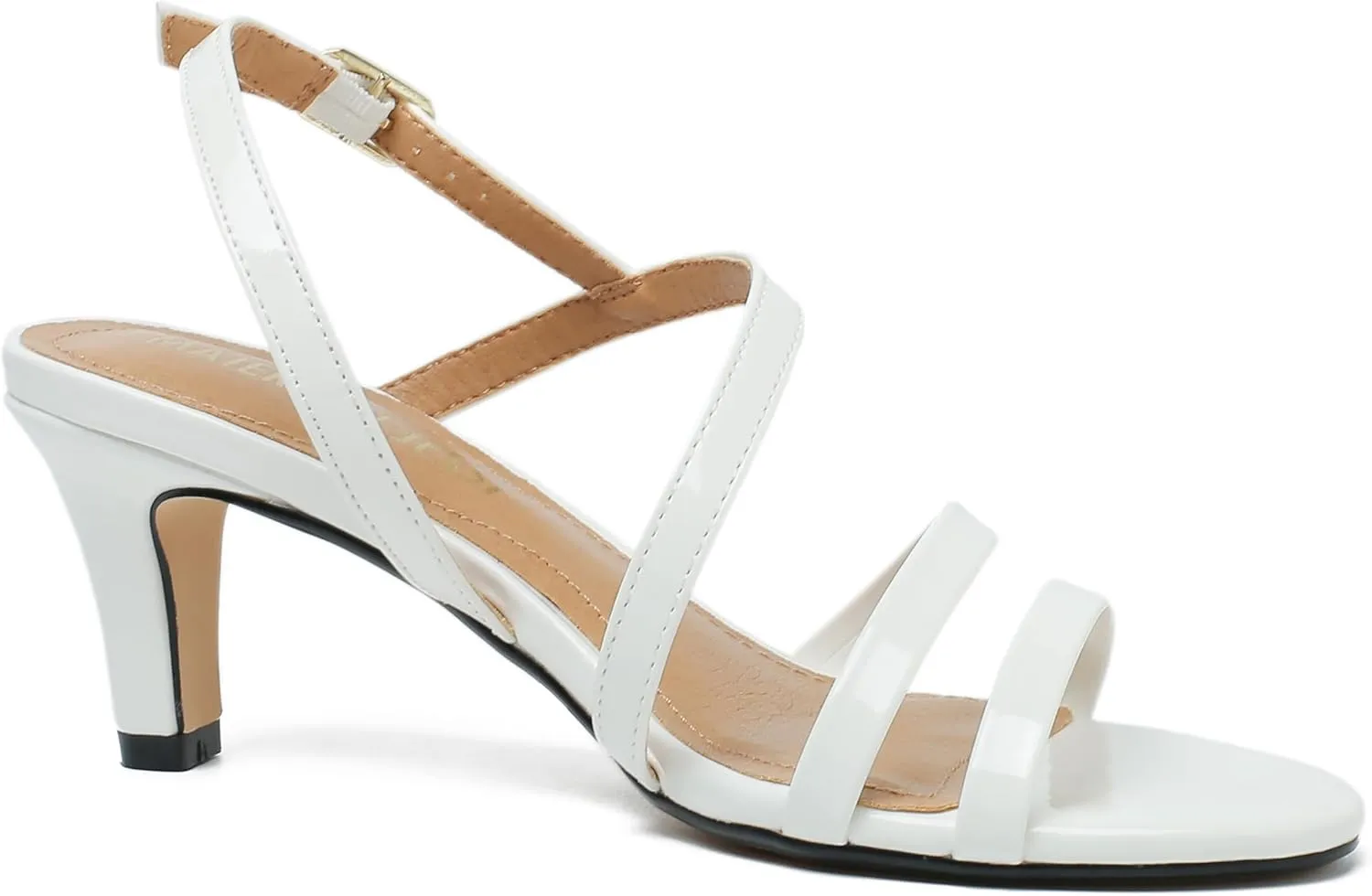 MAIERNISI JESSI Unisex Men's Women's Strappy Dress Sandals Kitten Heel Slingback Heels