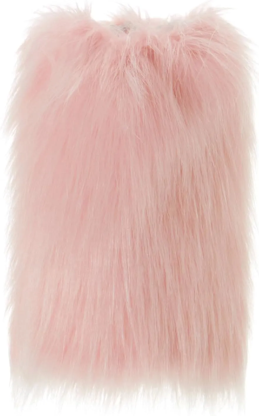 MBMSHEGH Kid Girl Faux Fur Leg Warmers Solid Color Soft Cozy Fuzzy Boot Cuff Cover Party Costumes Winter Clothes