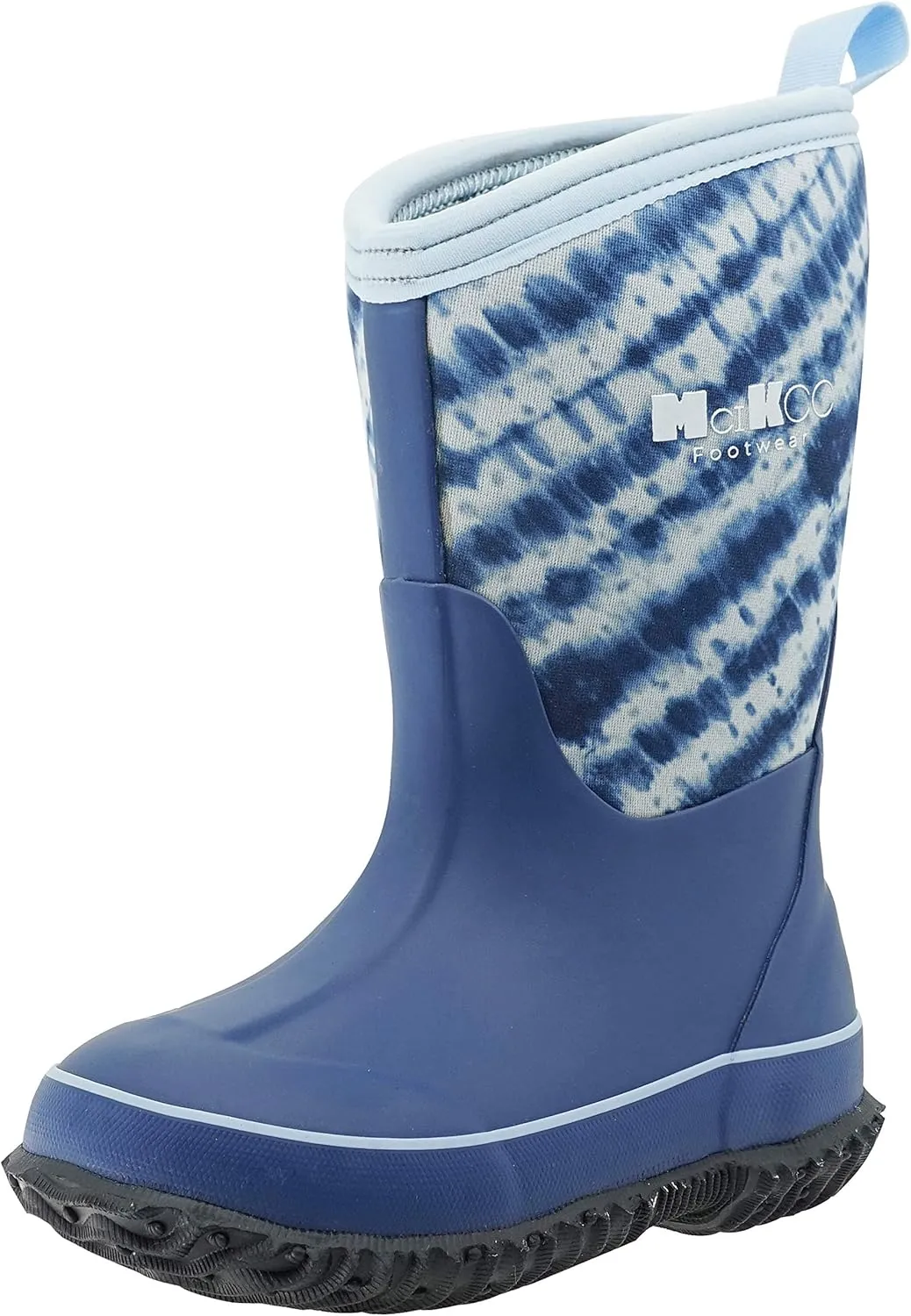 MCIKCC Kids Rubber Rain Boots, Waterproof Solid Classic Pull On Snow Wellies Boot for Children Toddler Boys Girls