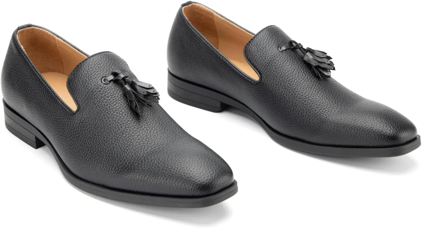Meijiana Men’s Fashion Loafers Wedding Dress Shoes for Men with Tassel Embellishment