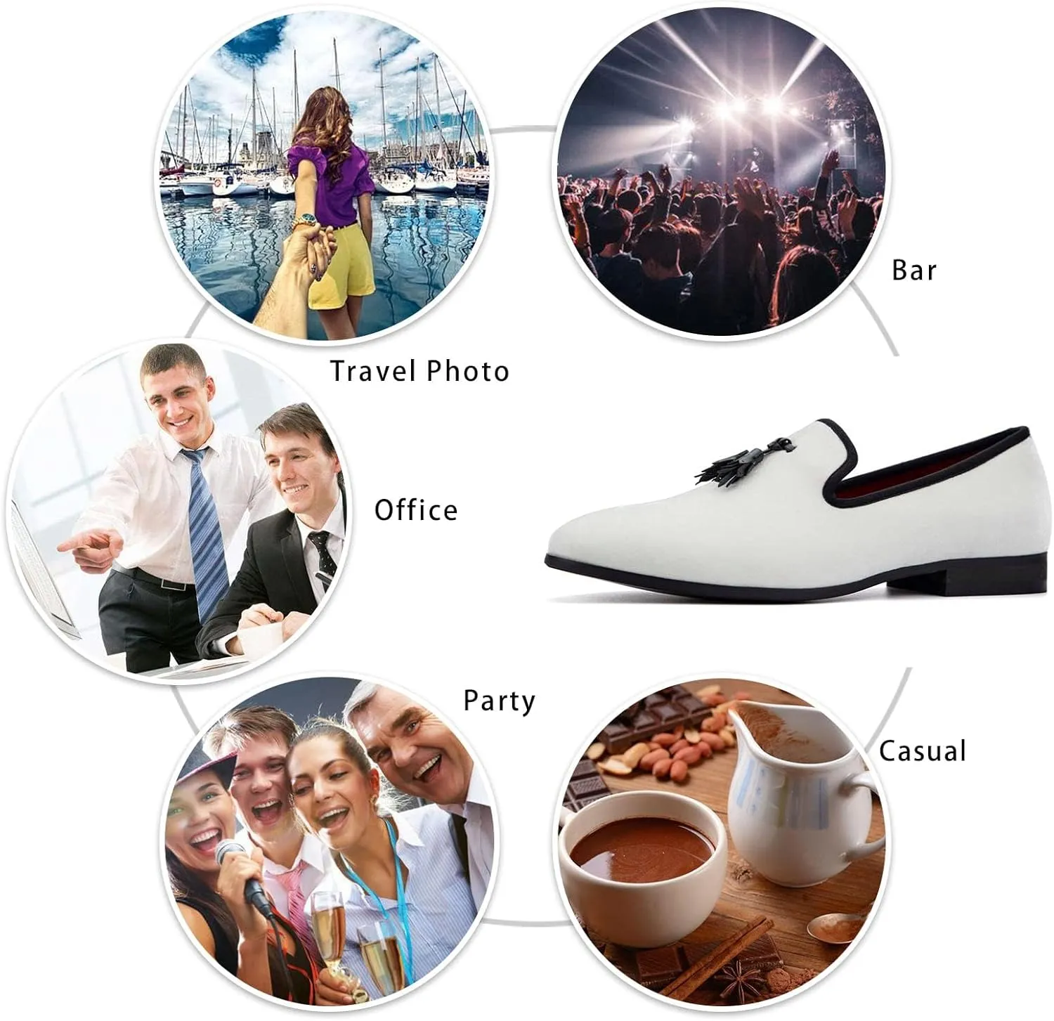Meijiana Mens Loafers Wedding Dress Shoes Slip-On Loafers for Men Tuxedo Suit Shoes