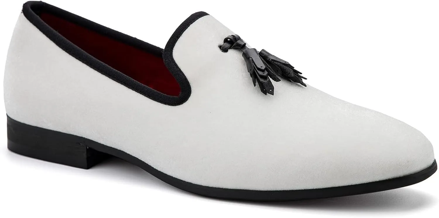 Meijiana Mens Loafers Wedding Dress Shoes Slip-On Loafers for Men Tuxedo Suit Shoes