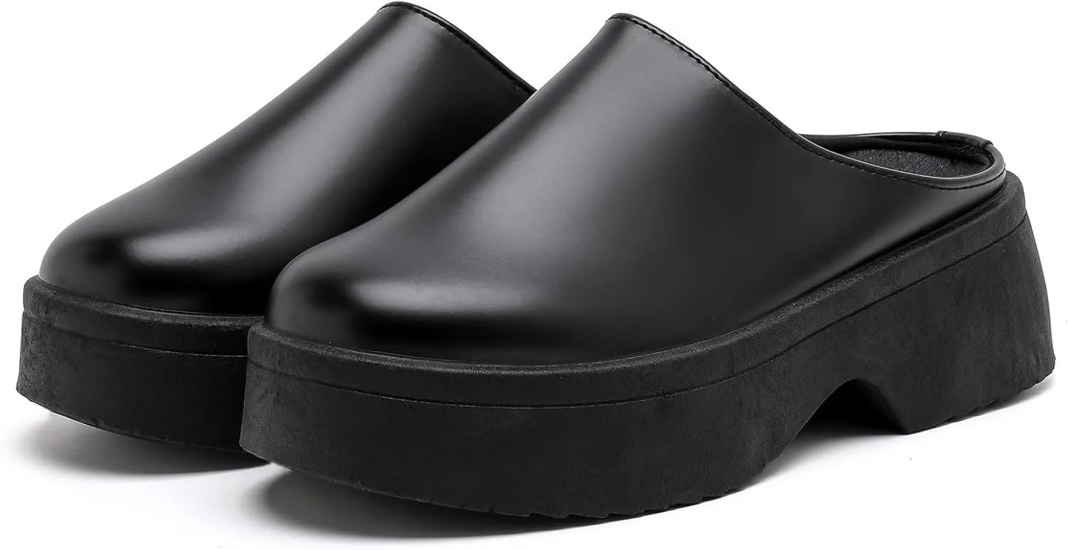 MEMON Oxford Shoes for Women,Platform Oxfords for Women,Low Heel Lace-Up Chunky Classic Oxford,Business Work Office Dress Shoes
