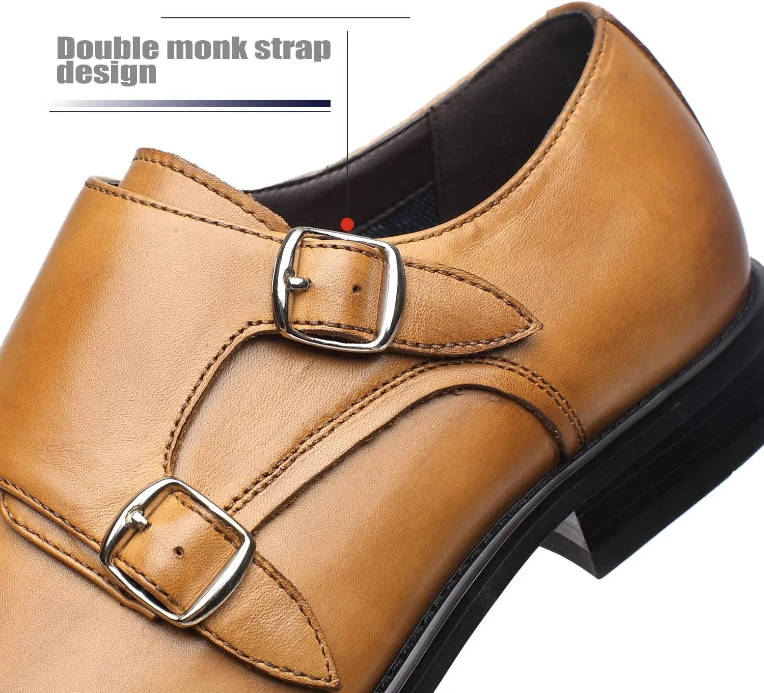 Men Dress Shoes Lace Up Oxford Classic Plain Toe Modern Formal Leather Shoes for Men
