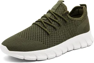 Men Running Tennis Shoes Gym Fashion Sneakers Walking Workout Shoes Athletic Slip on Breathable Mesh Comfortable Lightweight Casual Sport Shoe