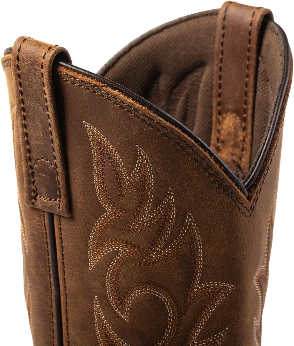 Men's 11-inch Western Embroidery Print Boot, Square Toe Work Boot, Goodyear Welt, Western Cowboy Boots G9828