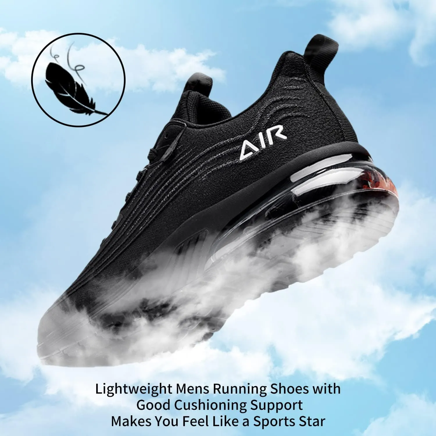 Men's Air Athletic Running Tennis Shoes Fashion Trail Sport Gym Jogging Walking Fitness Sneaker US 7-12.5