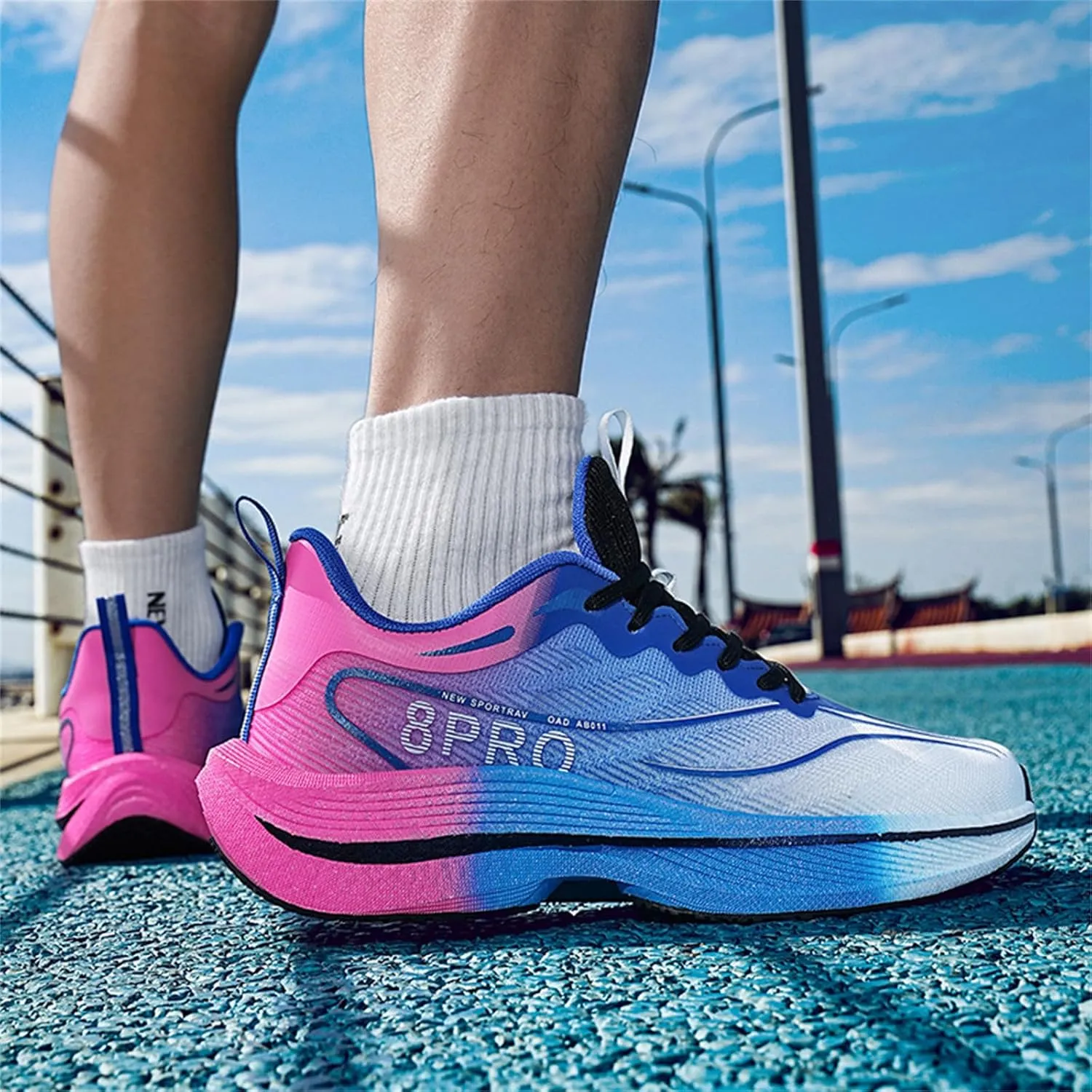 Men‘s Athletic Running Shoes Lightweight Non Slip Walking Shoes Trail Mesh Breathable Cushioning Sneakers Outdoor Jogging Shoes for Men