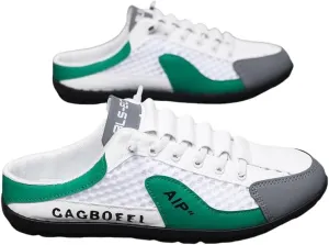 Men's Breathable Non-Slip Slip-On Shoes | Summer Color Block Casual Sneakers for Outdoor Walking, Camping & Everyday Adventures