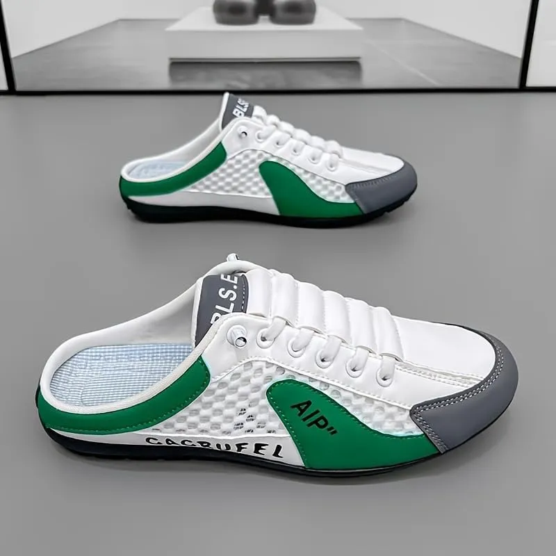 Men's Breathable Non-Slip Slip-On Shoes | Summer Color Block Casual Sneakers for Outdoor Walking, Camping & Everyday Adventures