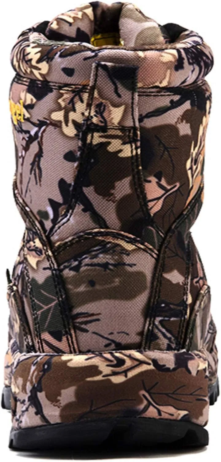 Men's Camo Hunting-Boot Waterproof Hiking Boots Anti-Slip Lightweight Breathable Durable Outdoor Shoes High-Cut Fishing Climbing Working Trekking