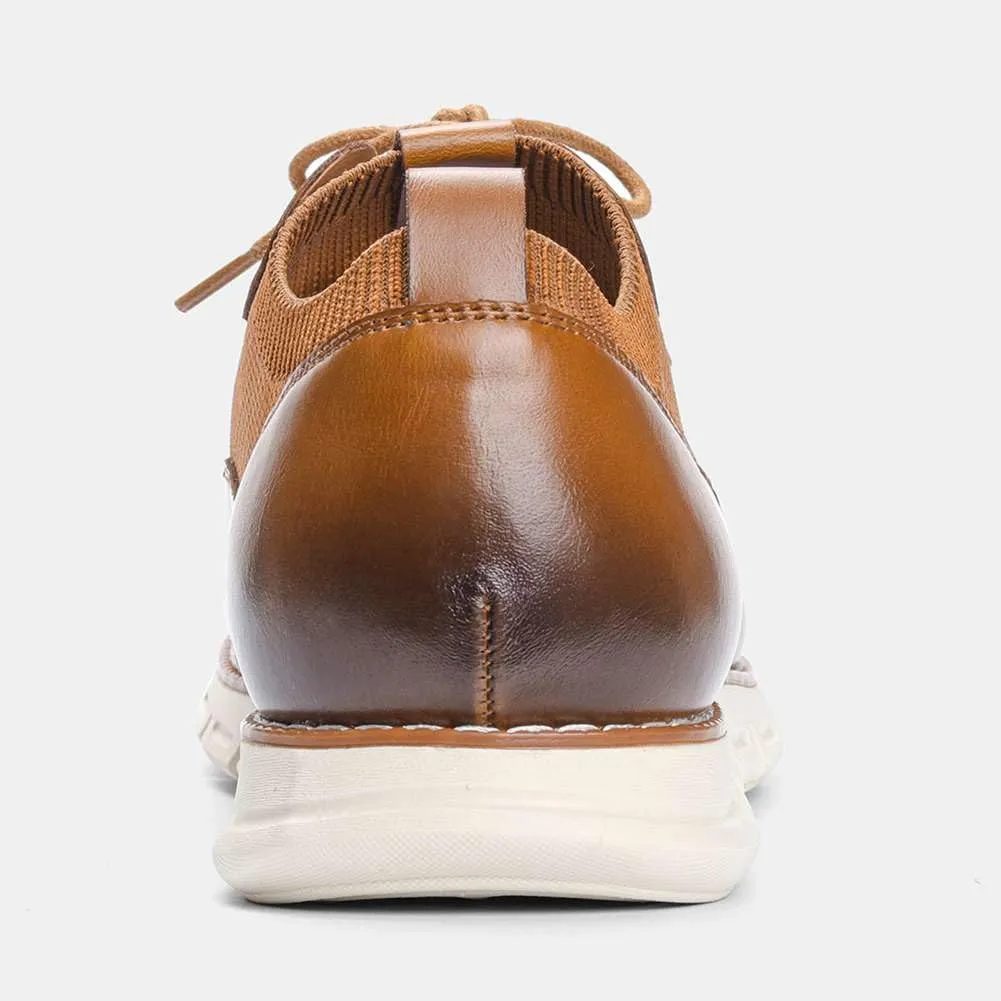 Men's Casual Dress Oxfords Shoes Fashion Business Shoes Wide Feet Lace-up Shoes for Business Office Wedding