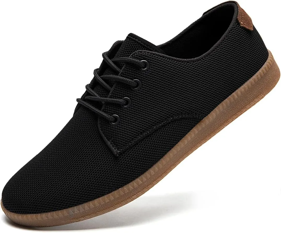 Mens Casual Dress Shoes - for Men Slip On Shoes for Men Black Business Casual Sneakers for Men Loafers Breathable Mesh Gym Workout Tennis Shoes Running Shoes Walking Shoes