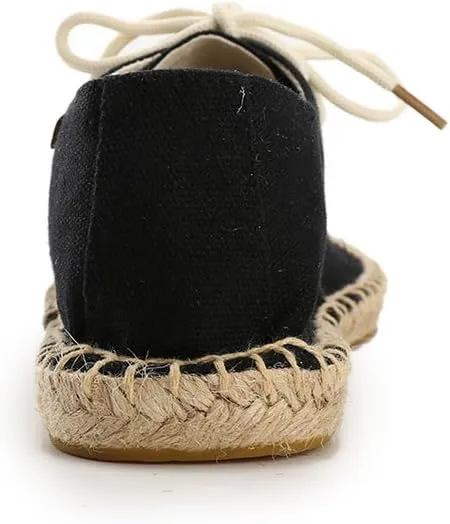 Men's Classic Lace Up Canvas Espadrilles