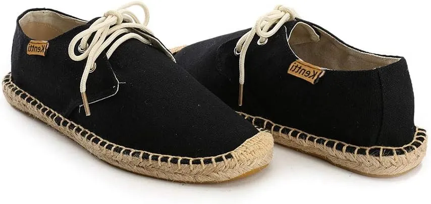 Men's Classic Lace Up Canvas Espadrilles