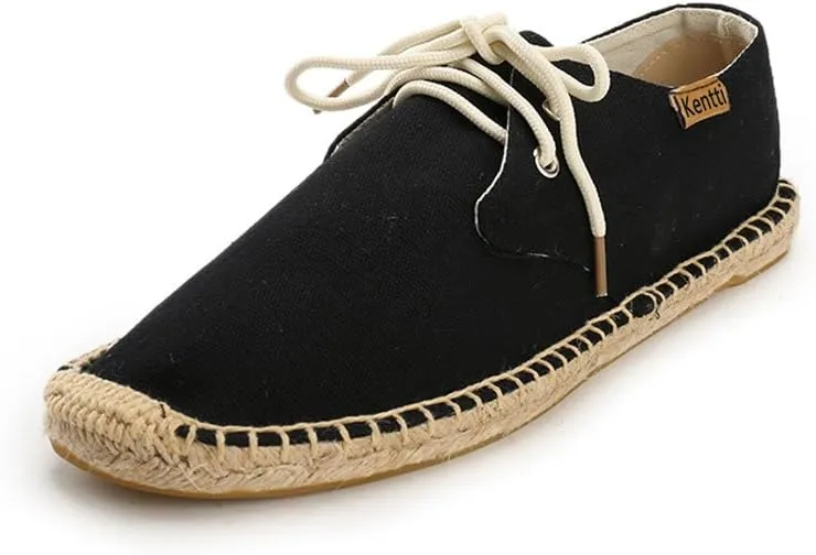 Men's Classic Lace Up Canvas Espadrilles