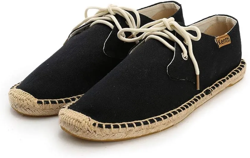 Men's Classic Lace Up Canvas Espadrilles