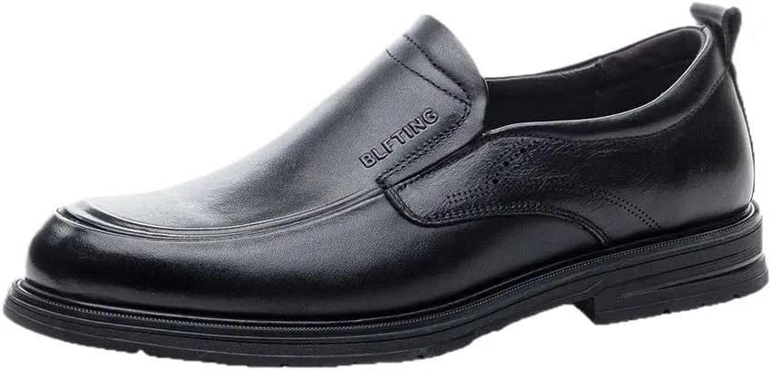 Men's Dress Loafers for Business Office & Casual Slip-On Shoes with Non-Slip Sole Mens Genuine Leather Dress Shoes Moccasins