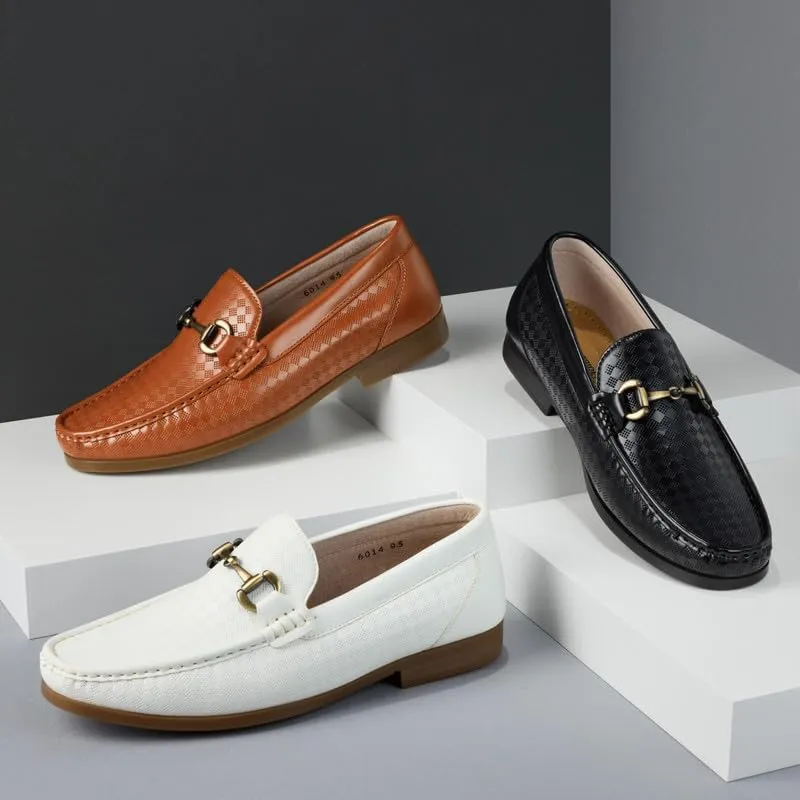 Mens Dress Loafers Shoes | Formal Fashionable Stylish Dress Driving Loafers Slip On Casual Shoes with Buckle | Suitable for Daily, Business & Wedding wear