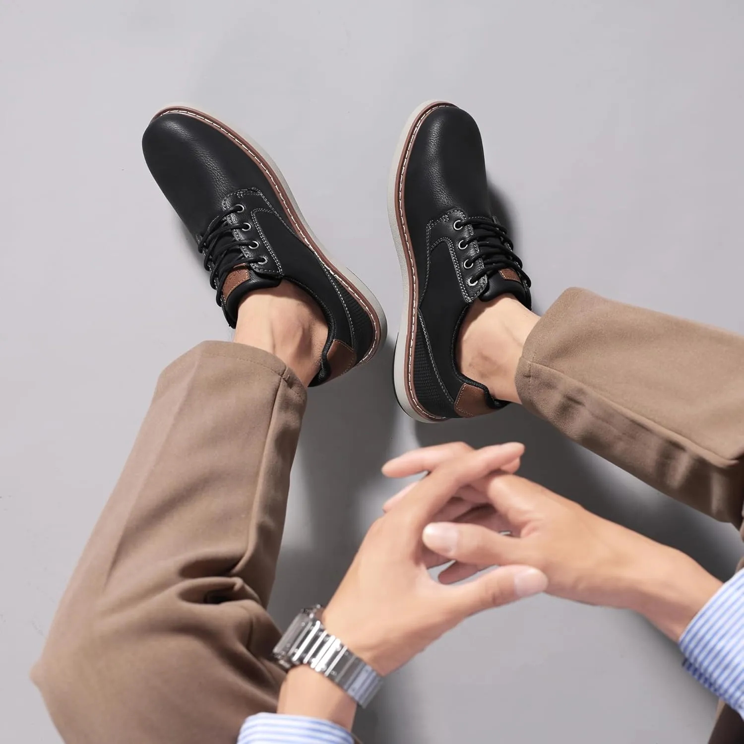 Men's Dress Sneakers Oxfords Comfortable Casual Shoes