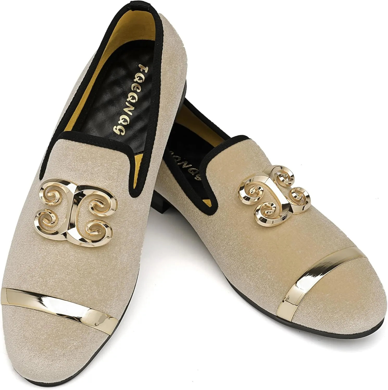 Men's Fashion Formal Velvet Loafers and Wedding Dress Shoes for Men, Penny Slip-On Smoking Luxury Men Casual Shoes