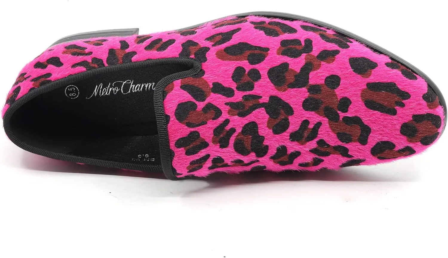 Men's Fashion Leopard Print Smoking Dress Loafers Slip On Shoes SM-03