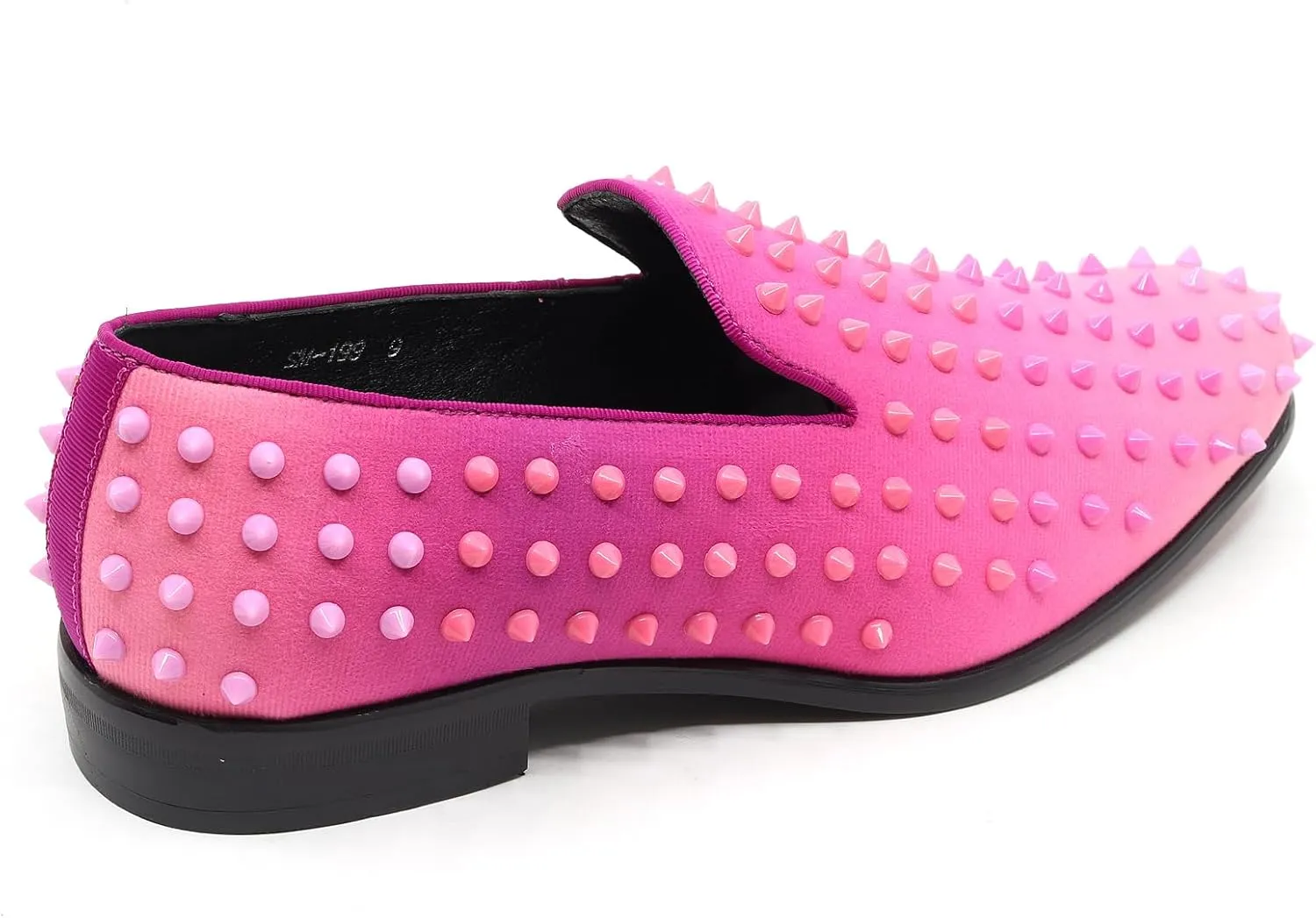 Men's Fashion Smoking Gradient Spike Dress Tuxedo Loafers Slip On Shoes SM-199